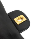 Chanel Small Classic Black Quilted Lambskin Double Flap Bag With 24K Gold-Plated Hardware