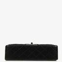 Chanel Small Classic Black Quilted Lambskin Double Flap Bag With Silver-Tone Hardware