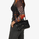 Chanel Small Classic Black Quilted Lambskin Double Flap Bag With Silver-Tone Hardware