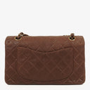 Chanel Small Classic Brown Quilted Lambskin Double Flap Bag With 24K Gold-Plated Hardware