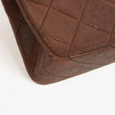 Chanel Small Classic Brown Quilted Lambskin Double Flap Bag With 24K Gold-Plated Hardware