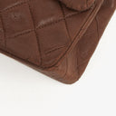 Chanel Small Classic Brown Quilted Lambskin Double Flap Bag With 24K Gold-Plated Hardware