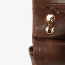 Chanel Small Classic Brown Quilted Lambskin Double Flap Bag With 24K Gold-Plated Hardware