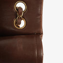 Chanel Small Classic Brown Quilted Lambskin Double Flap Bag With 24K Gold-Plated Hardware