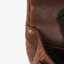 Chanel Small Classic Brown Quilted Lambskin Double Flap Bag With 24K Gold-Plated Hardware