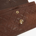 Chanel Small Classic Brown Quilted Lambskin Double Flap Bag With 24K Gold-Plated Hardware
