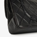 Chanel Small Classic Double Flap Bag Black Quilted Lambskin 24K Gold Hardware Vintage