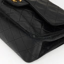 Chanel Small Classic Double Flap Bag in Black Lambskin with 24K Gold-Plated Hardware