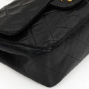 Chanel Small Classic Double Flap Bag in Black Lambskin with 24K Gold-Plated Hardware