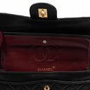 Chanel Small Classic Double Flap Bag In Black Quilted Lambskin With 24K Gold-Plated Hardware