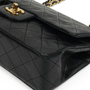 Chanel Small Classic Double Flap Bag In Black Quilted Lambskin With 24K Gold-Plated Hardware