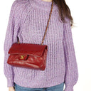 Chanel Small Classic Double Flap Bag Red Quilted Lambskin 24K Gold-Plated Hardware