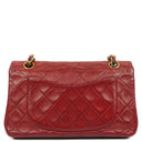 Chanel Small Classic Double Flap Bag Red Quilted Lambskin 24K Gold-Plated Hardware