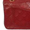 Chanel Small Classic Double Flap Bag Red Quilted Lambskin 24K Gold-Plated Hardware