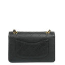 Chanel Small Classic Flap Bag Black Caviar 24K Gold Hardware