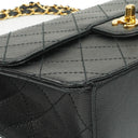 Chanel Small Classic Flap Bag Black Caviar 24K Gold Hardware