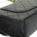 Chanel Small Classic Flap Bag Black Caviar 24K Gold Hardware