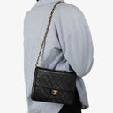Chanel Small Classic Lambskin Flap Bag With  24K Gold-Plated Hardware