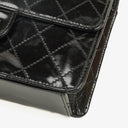 Chanel Small Classic Single Flap Bag Black Patent Quilted Leather With 24K Gold-Plated Hardware