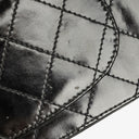 Chanel Small Classic Single Flap Bag Black Patent Quilted Leather With 24K Gold-Plated Hardware