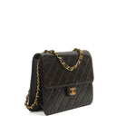 Chanel Small Classic Single Flap Bag Black Quilted Lambskin 24K Gold-Plated Hardware