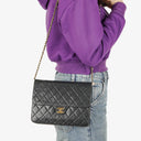 Chanel Small Classic Single Flap Bag Black Quilted Lambskin With 24K Gold-Plated Hardware