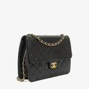Chanel Small Classic Single Flap Bag Black Quilted Lambskin With 24K Gold-Plated Hardware