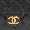 Chanel Small Classic Single Flap Bag Black Quilted Lambskin With 24K Gold-Plated Hardware