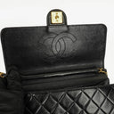 Chanel Small Classic Single Flap Bag Black Quilted Lambskin With 24K Gold-Plated Hardware