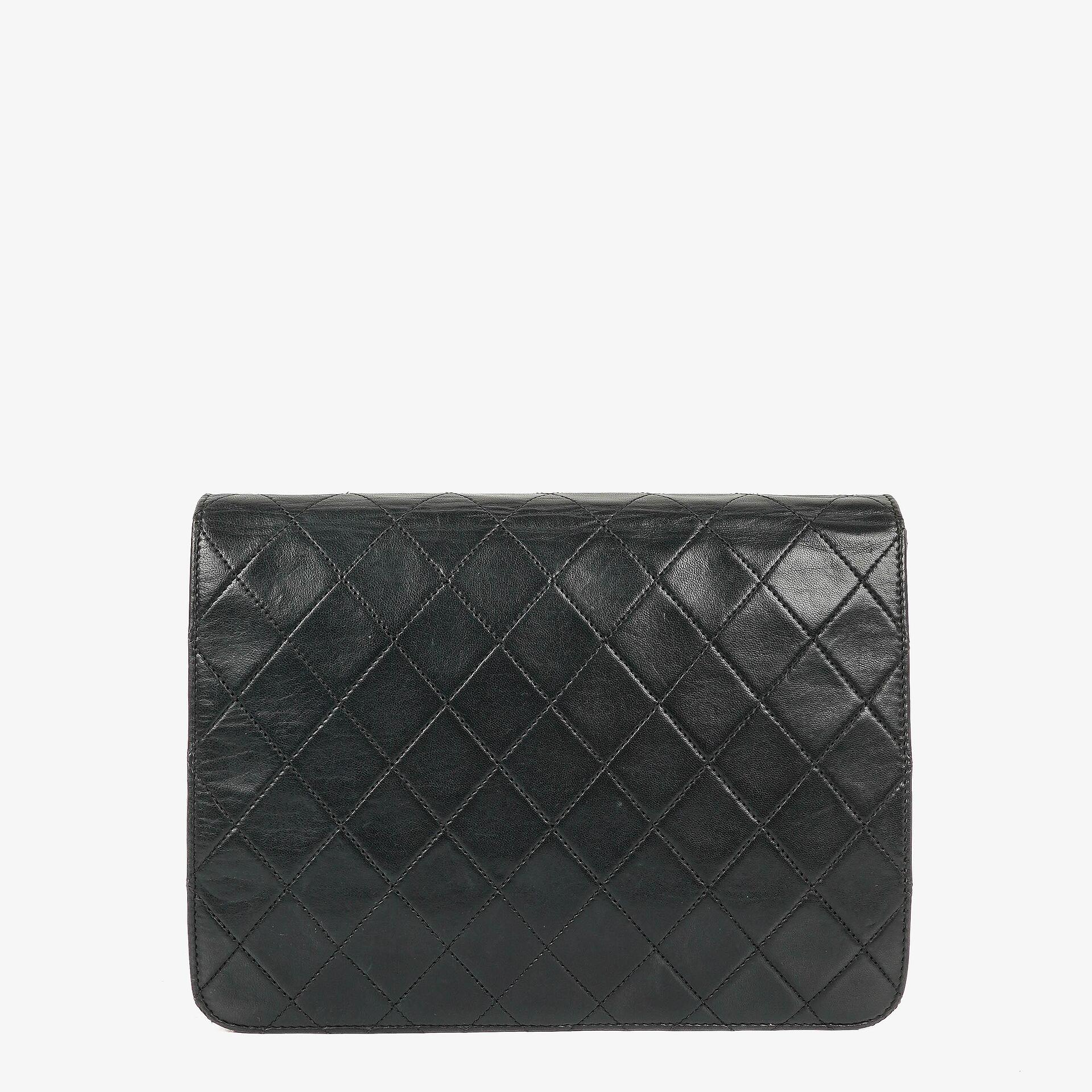Chanel Small Classic Single Flap Bag Black Quilted Lambskin With 24K Gold-Plated Hardware