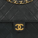 Chanel Small Classic Single Flap Bag Black Quilted Lambskin With 24K Gold-Plated Hardware