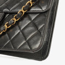 Chanel Small Classic Single Flap Bag Black Quilted Lambskin With 24K Gold-Plated Hardware