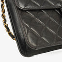 Chanel Small Classic Single Flap Bag Black Quilted Lambskin With 24K Gold-Plated Hardware