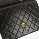 Chanel Small Classic Single Flap Bag Black Quilted Lambskin With 24K Gold-Plated Hardware