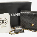 Chanel Small Classic Single Flap Bag Black Quilted Lambskin With 24K Gold-Plated Hardware