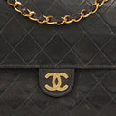 Chanel Small Classic Single Flap Bag In Black Quilted Lambskin With 24K Gold-Plated Hardware