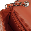 Chanel Small Classic Single Flap Bag Quilted Patent Leather With Silver-Tone Hardware