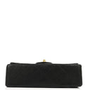 Chanel Small Classic Vintage Black Quilted Lambskin Double Flap Bag With 24K Gold-Plated Hardware