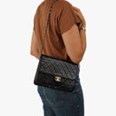 Chanel Small Classic Vintage Black Quilted Lambskin Single Flap Bag With Gold-Tone Hardware