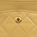 Chanel Small Classic Vintage Double Flap Bag Beige Quilted Lambskin 24K Gold-Plated Hardware