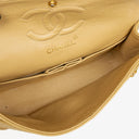 Chanel Small Classic Vintage Double Flap Bag Beige Quilted Lambskin 24K Gold-Plated Hardware
