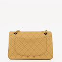 Chanel Small Classic Vintage Double Flap Bag Beige Quilted Lambskin 24K Gold-Plated Hardware