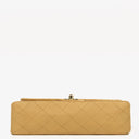 Chanel Small Classic Vintage Double Flap Bag Beige Quilted Lambskin 24K Gold-Plated Hardware