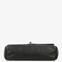 Chanel Small Classic Vintage Double Flap Bag Black Quilted Caviar With Silver-Tone Hardware