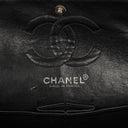 Chanel Small Classic Vintage Double Flap Bag Black Quilted Caviar With Silver-Tone Hardware