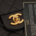 Chanel Small Classic Vintage Double Flap Bag Black Quilted Lambskin 24K Gold-Plated Hardware, 1989-1991