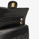 Chanel Small Classic Vintage Double Flap Bag Black Quilted Lambskin 24K Gold-Plated Hardware, 1989-1991