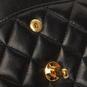 Chanel Small Classic Vintage Double Flap Bag Black Quilted Lambskin 24K Gold-Plated Hardware, 1989-1991