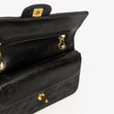 Chanel Small Classic Vintage Double Flap Bag Black Quilted Lambskin 24K Gold-Plated Hardware