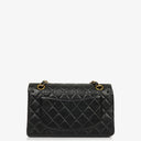 Chanel Small Classic Vintage Double Flap Bag Black Quilted Lambskin With 24K Gold-Plated Hardware